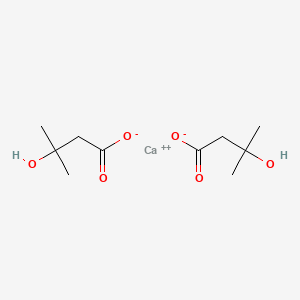Chemical structure of Calcium 3-hydroxy-3-methylbutanoate