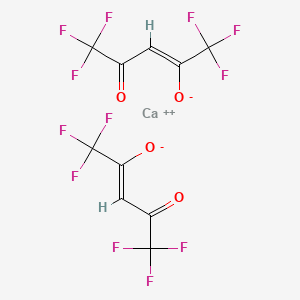 Chemical structure of Calcium hexafluoroacetylacetonate