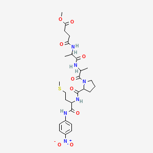 Chemical structure of Meosuc-aapm-pna