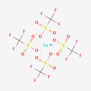 Chemical structure of Cerium(IV) trifluoromethanesulfonate