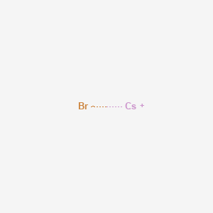 Chemical structure of Cesium bromide