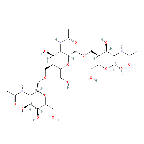 Chemical structure of Chitin