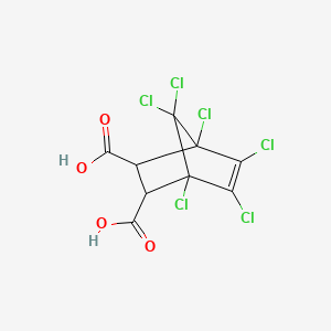 Chemical structure of Chlorendic acid