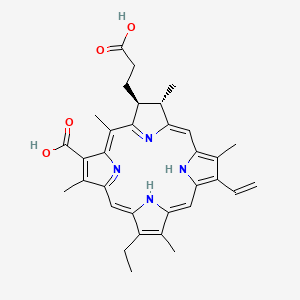 Chemical structure of Chlorin e4