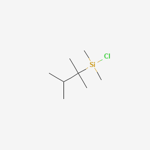 Chemical structure of Dimethylthexylsilyl chloride