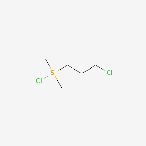 Chemical structure of Chloro(3-chloropropyl)dimethylsilane