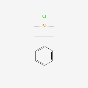 Chemical structure of Chlorodimethyl(2-phenylpropan-2-yl)silane