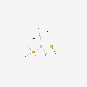 Chemical structure of Chlorotris(trimethylsilyl)silane