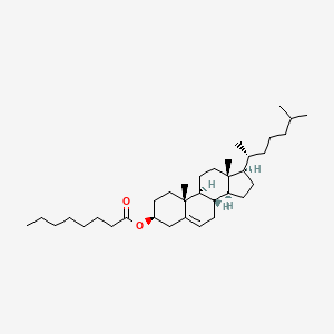 Chemical structure of Cholesteryl caprylate