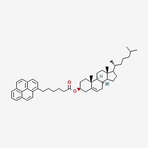 Chemical structure of Cholesteryl-6-pyrenylhexanoate