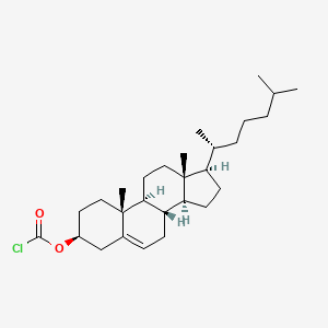 Chemical structure of Cholesteryl chloroformate