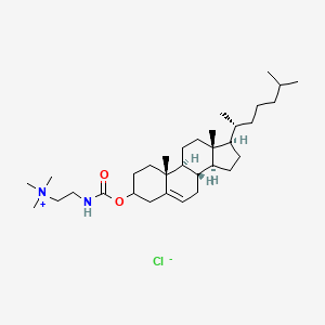 Chemical structure of Cholesteryl N-(trimethylammonioethyl)carbamate Iodide