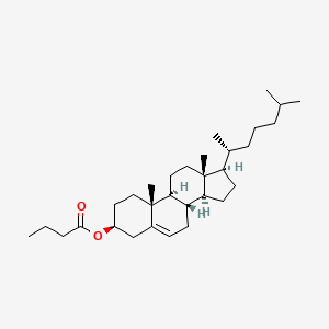 Chemical structure of Cholesteryl butyrate