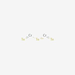 Chemical structure of Chromium telluride (Cr2Te3)