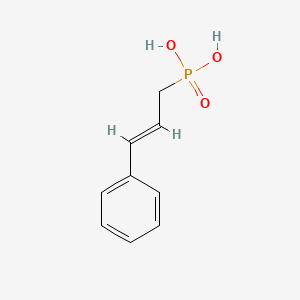 Chemical structure of Cinnamylphosphonic acid