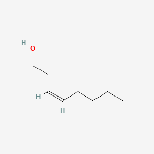 Chemical structure of cis-3-Octen-1-ol