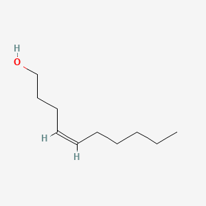 Chemical structure of cis-4-Decen-1-ol