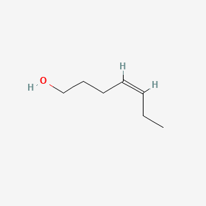 Chemical structure of cis-4-Hepten-1-ol