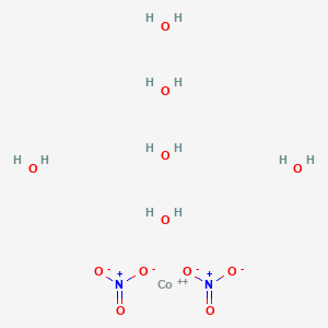 Chemical structure of Cobalt(II)nitratehexa hydrate