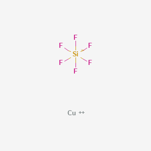 Chemical structure of Copper hexafluorosilicate