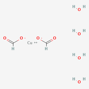 Chemical structure of Cupric formate tetrahydrate