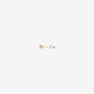 Chemical structure of Copper(I) bromide