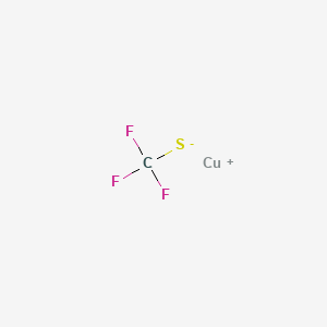 Chemical structure of Copper(I) trifluoromethanethiol