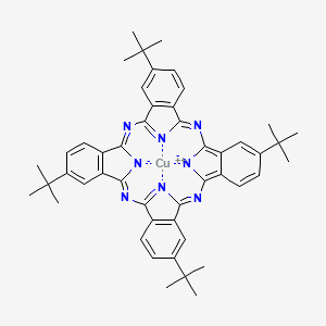 Chemical structure of Copper tetra-4-tert-butylphthalocyanine