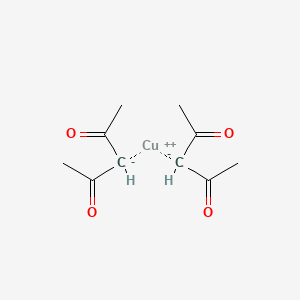 Chemical structure of Copper(II) acetylacetonate