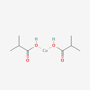 Chemical structure of Copper(II)i-butyrate