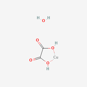 Chemical structure of Copper(II)oxalatehemi hydrate