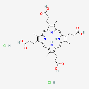Chemical structure of Coproporphyrin I dihydrochloride