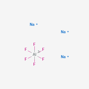 Chemical structure of Cryolite