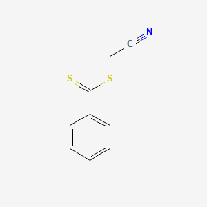Chemical structure of Cyanomethyl benzodithioate