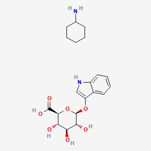 Chemical structure of Indoxyl beta-D-glucuronide cha salt, ibdg