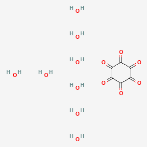 Chemical structure of Cyclohexane-1,2,3,4,5,6-hexaone octahydrate