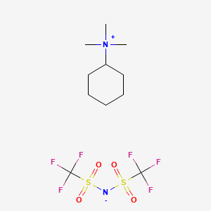 Chemical structure of Cyclohexyltrimethylammonium Bis(trifluoromethanesulfonyl)imide