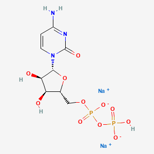 Chemical structure of Disodium cytidine 5'-diphosphate