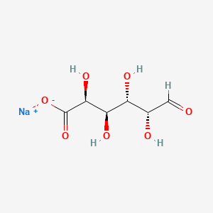 Chemical structure of Sodium galacturonate