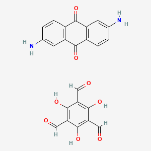 Chemical structure of DAAQ-TFP COF