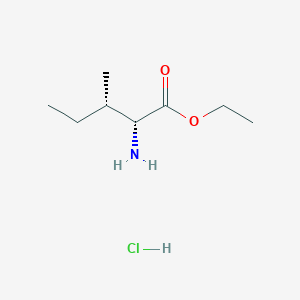 Chemical structure of D-allo-Isoleucine Ethyl Ester Hydrochloride