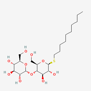 Chemical structure of Decyl beta-d-thiomaltopyranoside