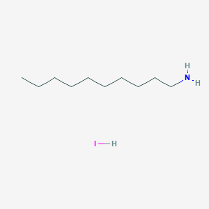 Chemical structure of Decylammonium iodide