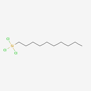 Chemical structure of Decyltrichlorosilane