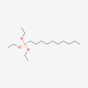 Chemical structure of Decyltriethoxysilane