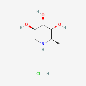 Chemical structure of Deoxyfuconojirimycin (hydrochloride)