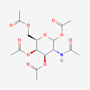 Chemical structure of D-Galactosamine pentaacetate