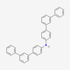 Chemical structure of Di([1,1':3',1''-terphenyl]-4-yl)amine