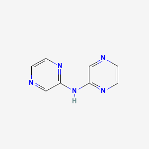 Chemical structure of Di(pyrazin-2-yl)amine