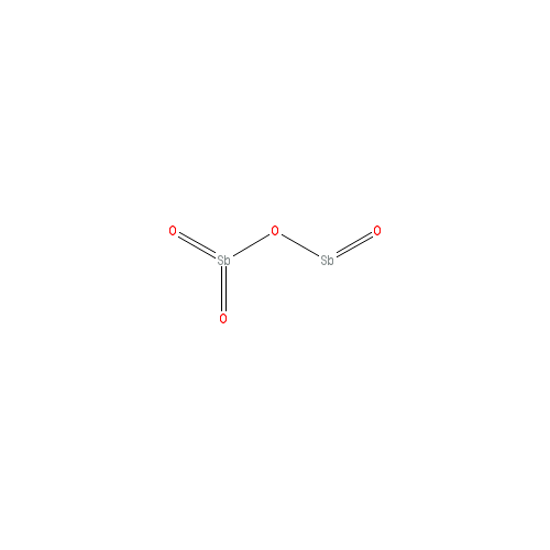 Chemical structure of Antimony oxide